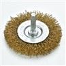Crimped Shaft Wire Brass Brush