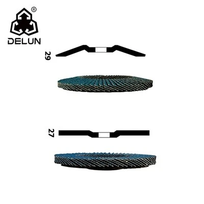 DELUN Top Sell 5 Inch 125x22.23mm Flap Disc With High Quality